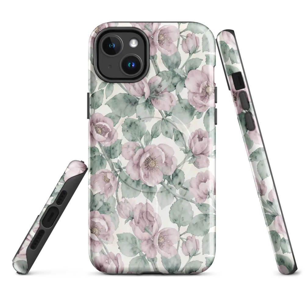 Blush Herbarium on MagSafe Tough Case for iPhone® — Front