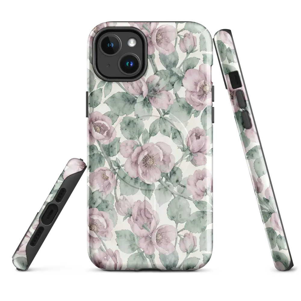 Blush Herbarium on MagSafe Tough Case for iPhone® — Front