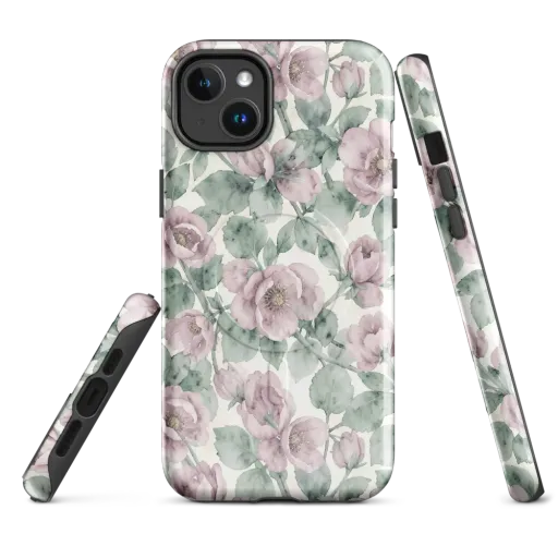 Blush Herbarium on a MagSafe Tough Case for iPhone®