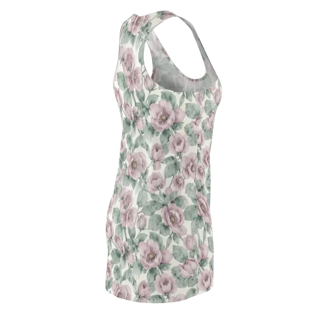 Blush Herbarium on Racerback Dress — Back Side