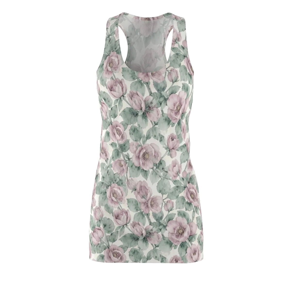 Blush Herbarium on Racerback Dress — Front