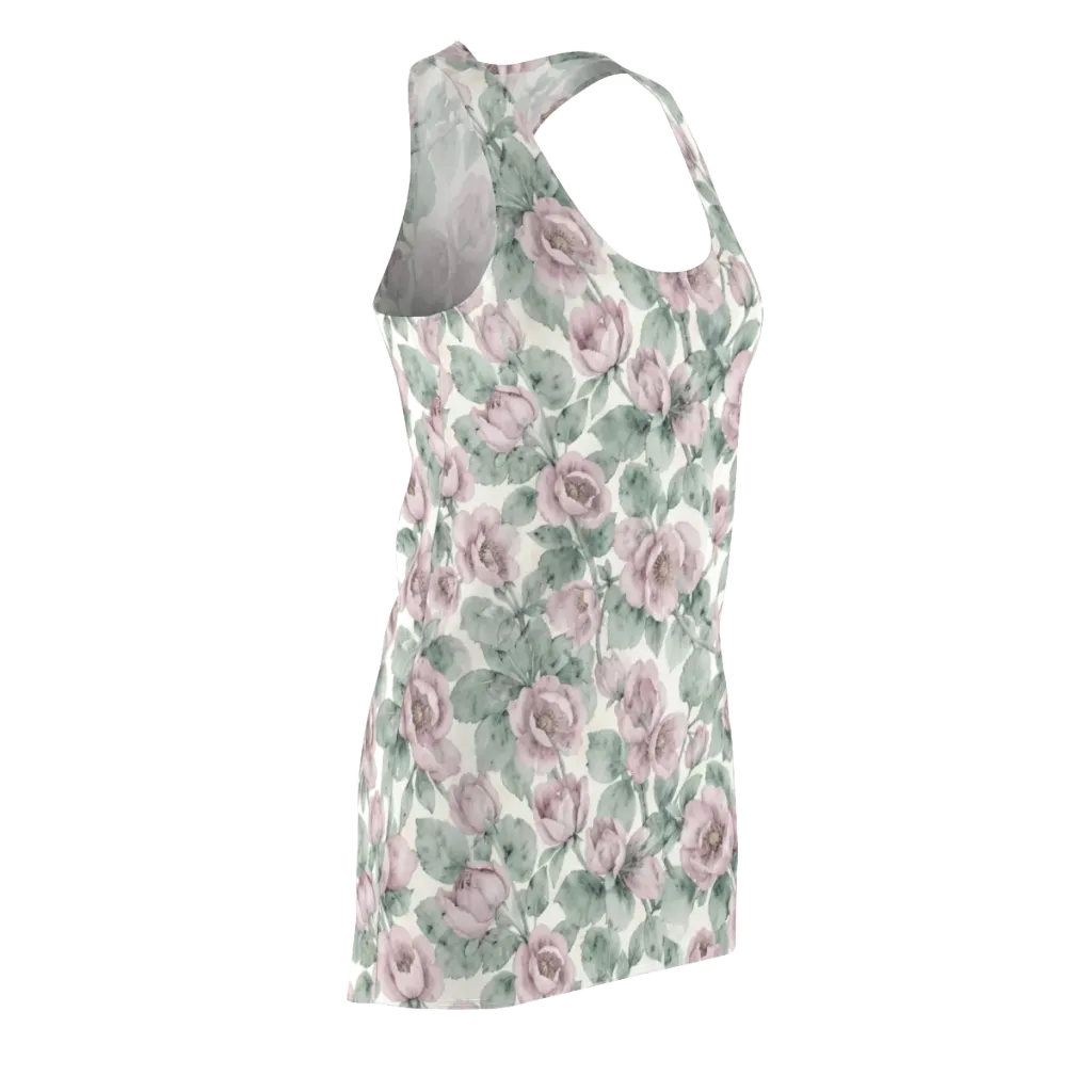 Blush Herbarium on Racerback Dress — Front Side