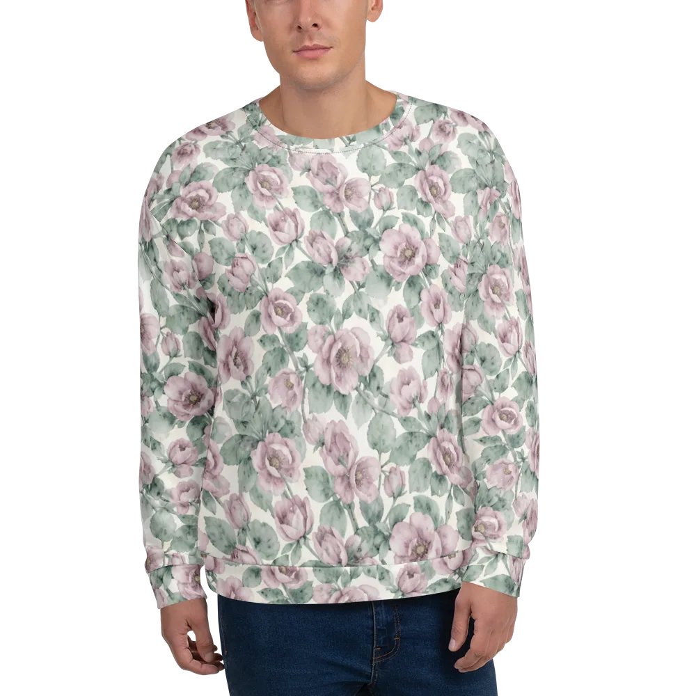 Blush Herbarium on Sweatshirt — Front