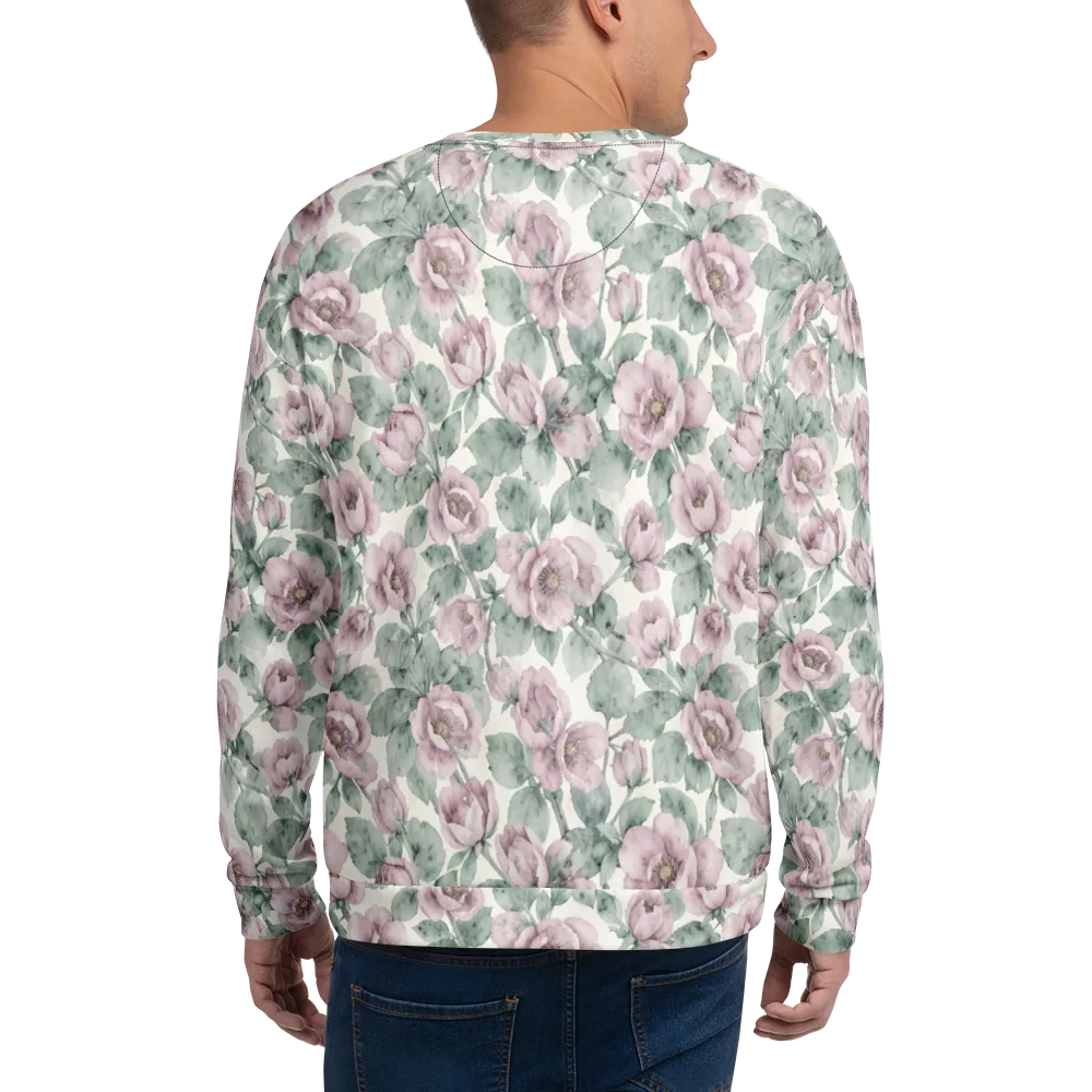 Blush Herbarium on Sweatshirt — Back
