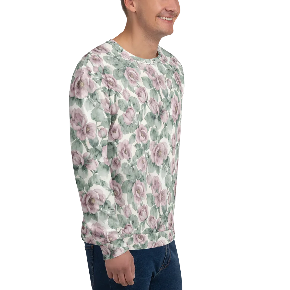 Blush Herbarium on Sweatshirt — Right Front
