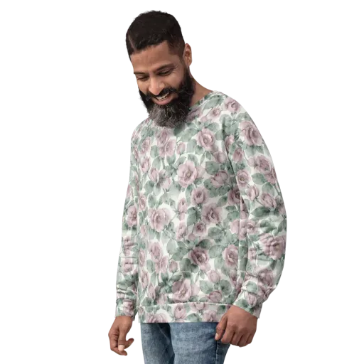 Blush Herbarium on a Sweatshirt