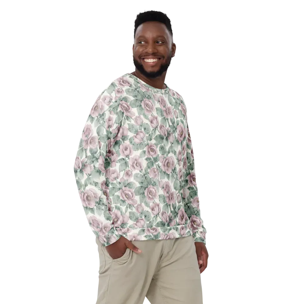 Blush Herbarium on Sweatshirt — Front