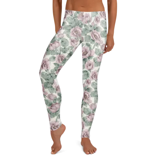 Blush Herbarium on a Leggings