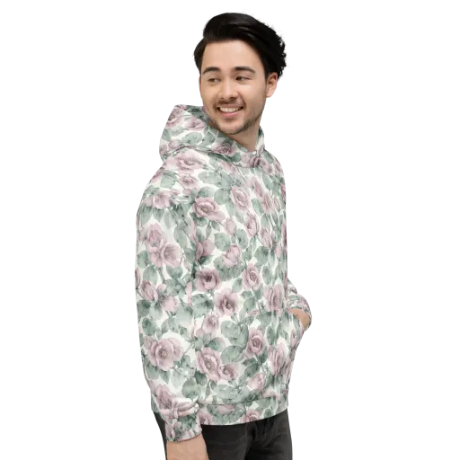 Blush Herbarium on a Hoodie