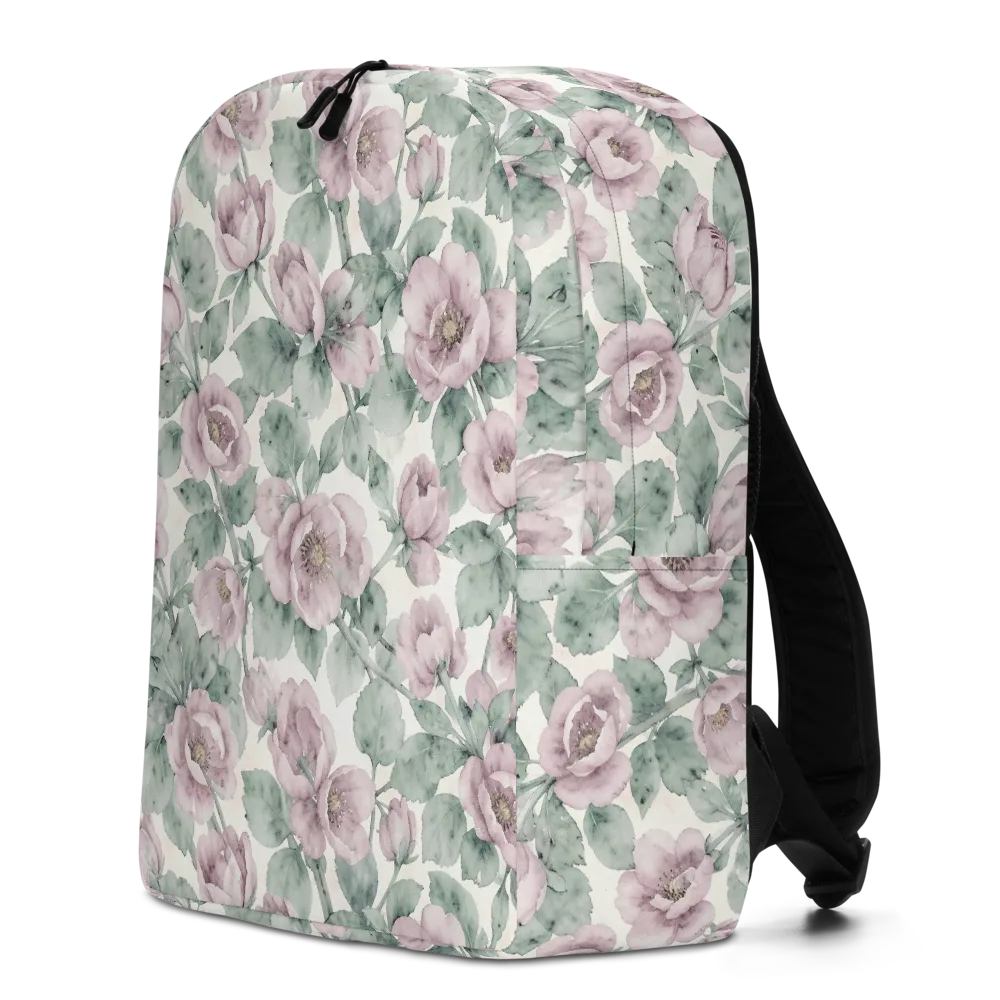 Blush Herbarium on Minimalist Backpack — Left