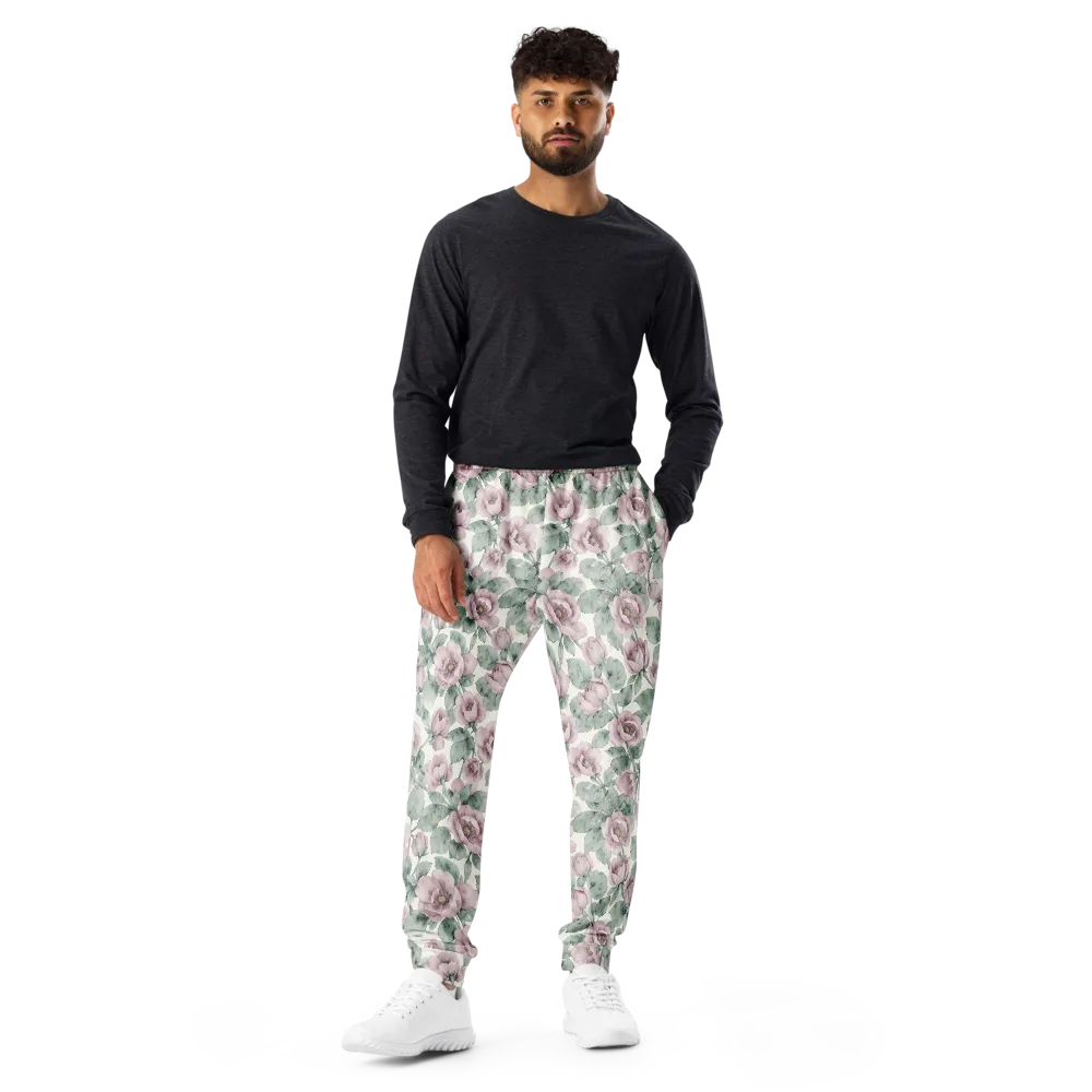 Blush Herbarium on Men's Joggers — Front