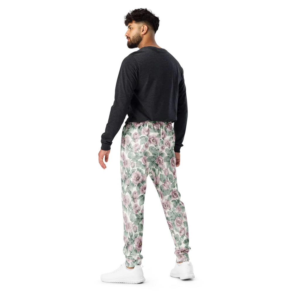 Blush Herbarium on Men's Joggers — Back