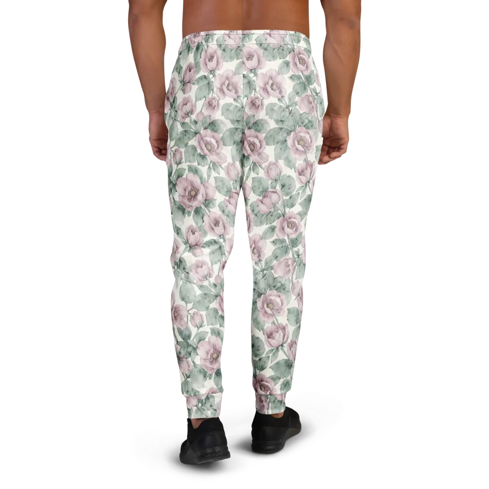 Blush Herbarium on Men's Joggers — Back