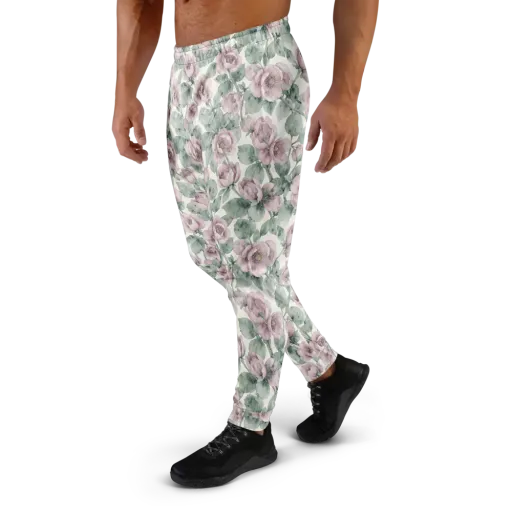 Blush Herbarium on a Men's Joggers