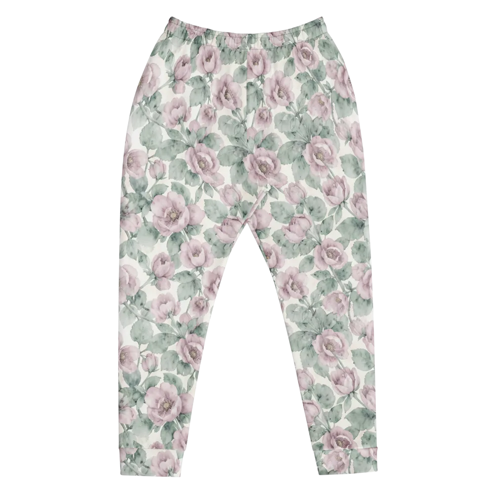 Blush Herbarium on Men's Joggers — Front