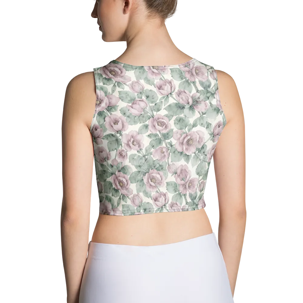 Blush Herbarium on Crop Top — Back
