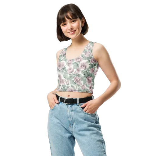 Blush Herbarium on a Crop Top