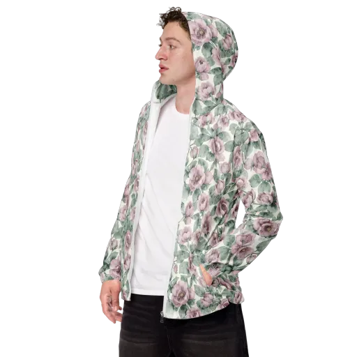 Blush Herbarium on a Men's Windbreaker