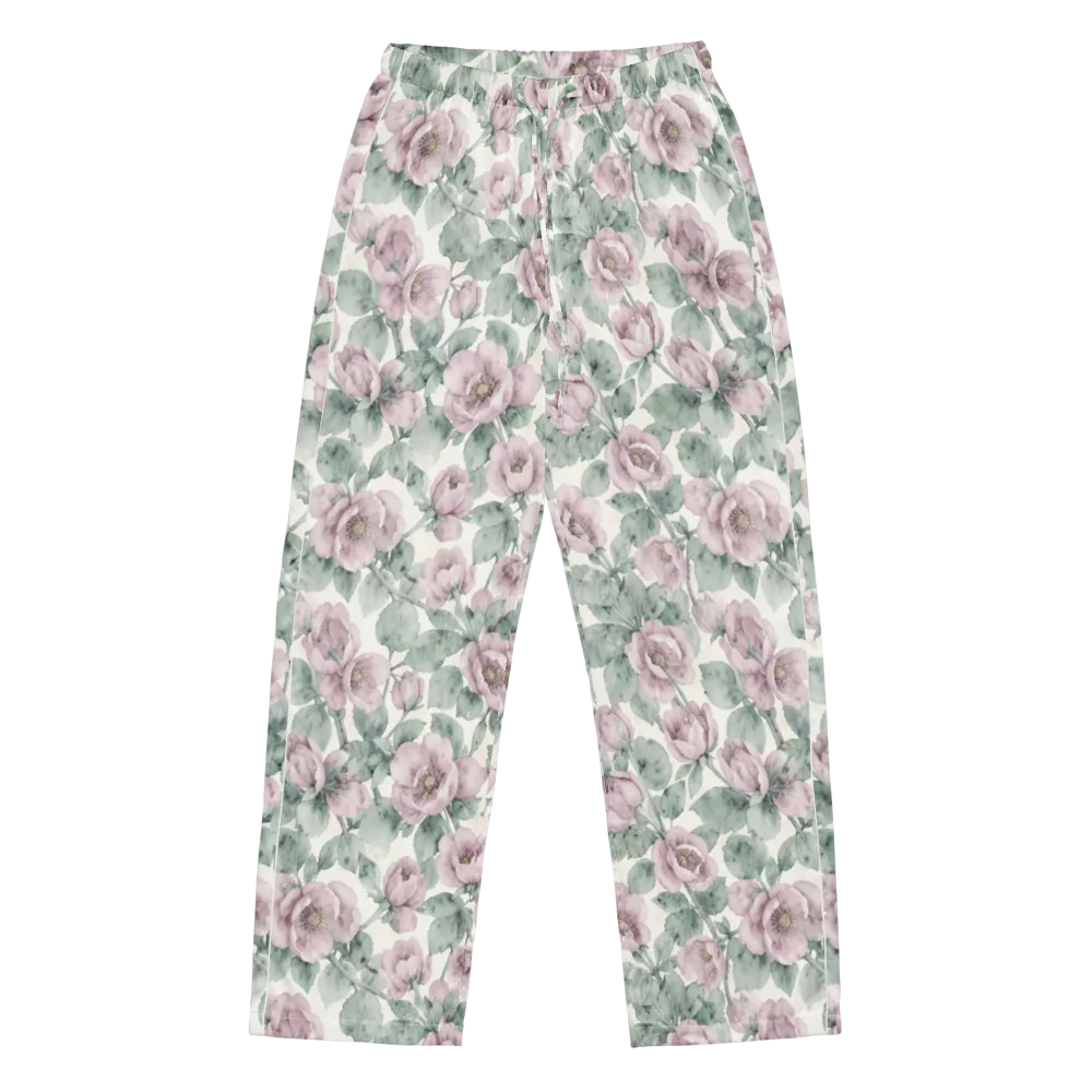 Blush Herbarium on Women's Pajama Pants — Front