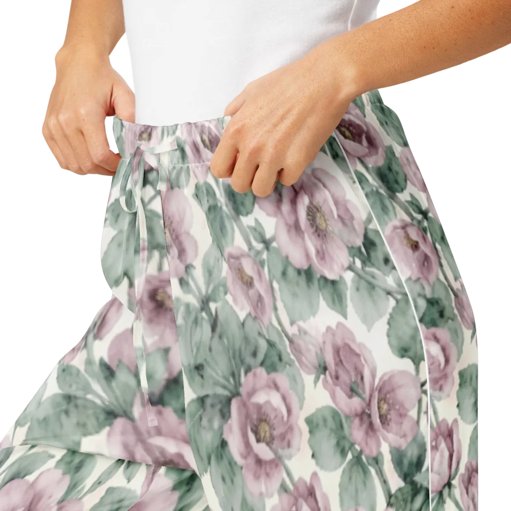 Blush Herbarium on Women's Pajama Pants — Product details