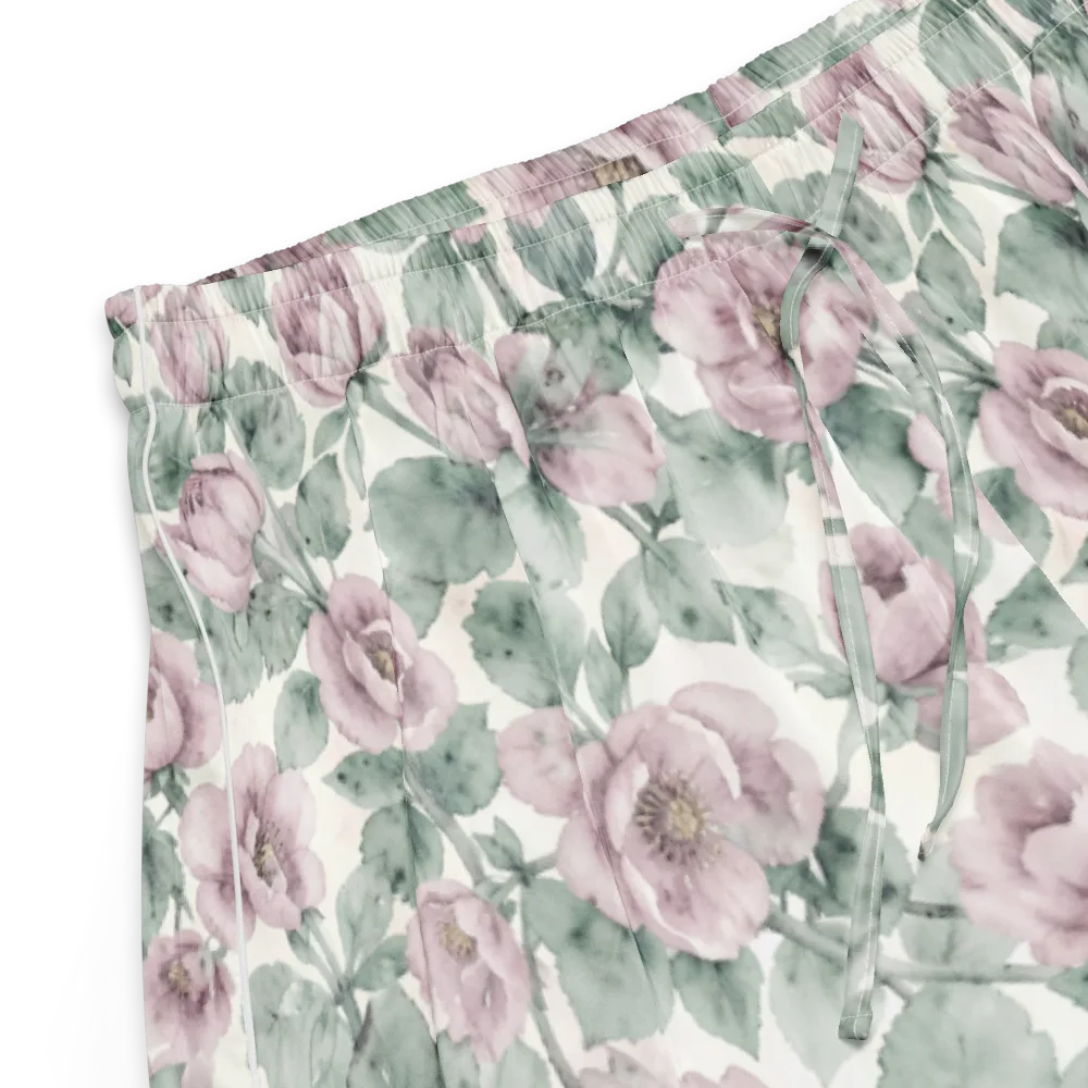 Blush Herbarium on Women's Pajama Shorts — Product details