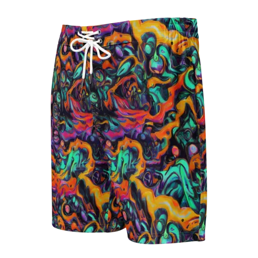 Saturated Dreams on a Men's Board Shorts