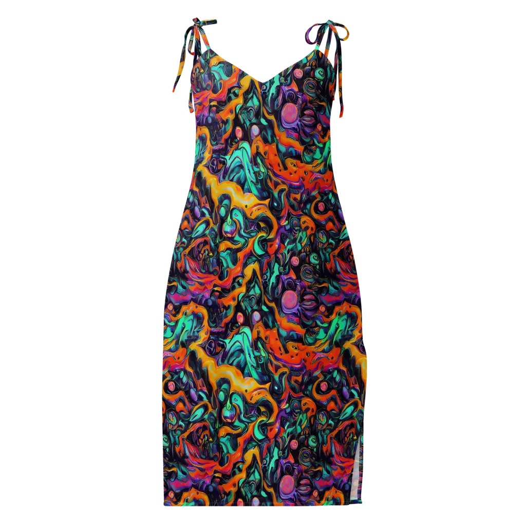 Saturated Dreams on Slip Dress — Front