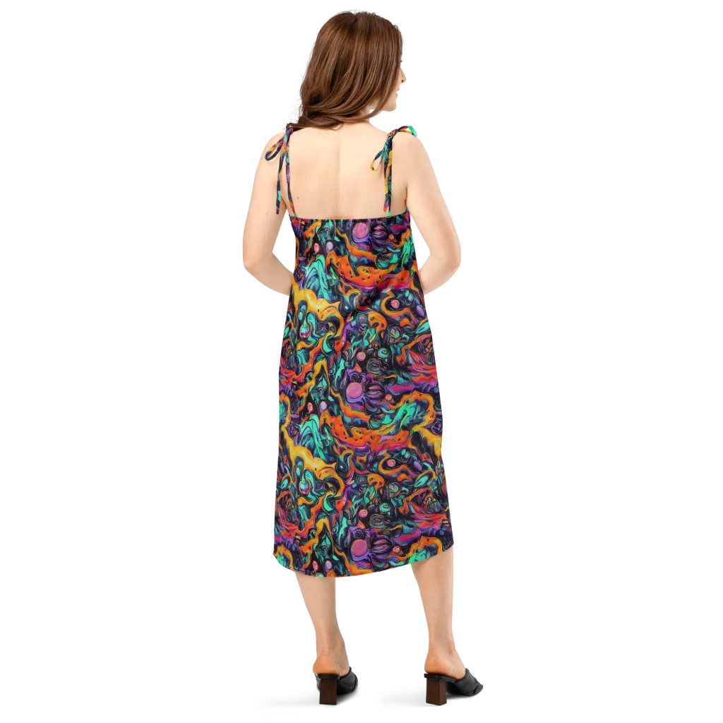 Saturated Dreams on Slip Dress — Back