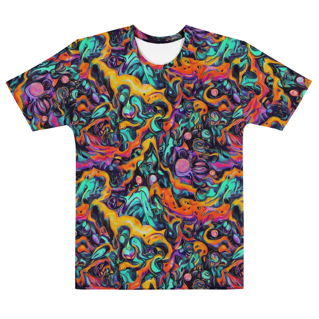 Saturated Dreams on Men's Cotton Crew Neck T-Shirt — Front