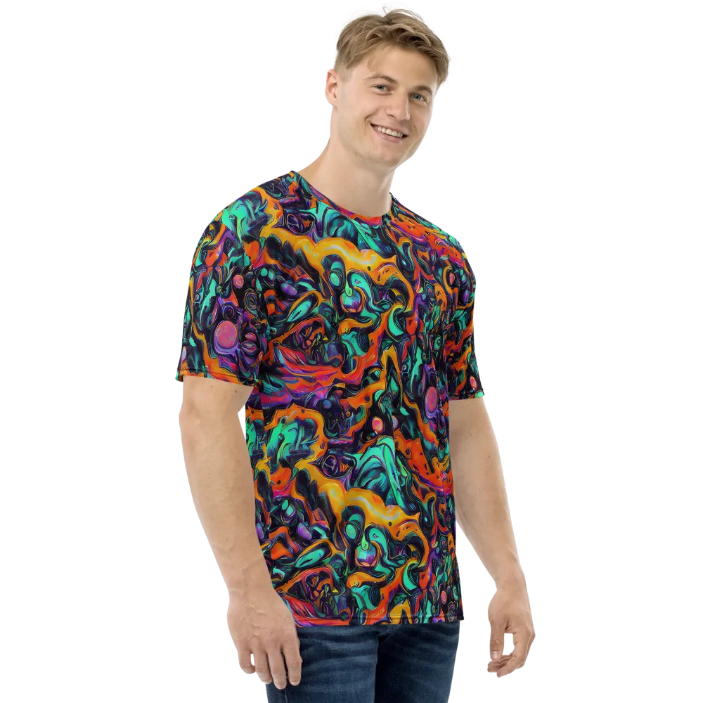 Saturated Dreams on Men's Crew Neck T-Shirt — Right
