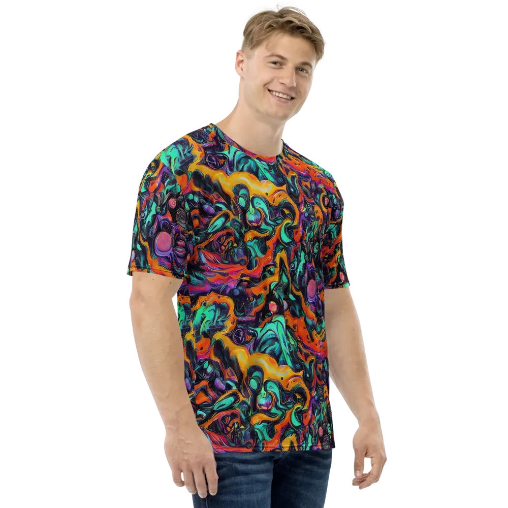 Saturated Dreams on Men's Crew Neck T-Shirt — Right