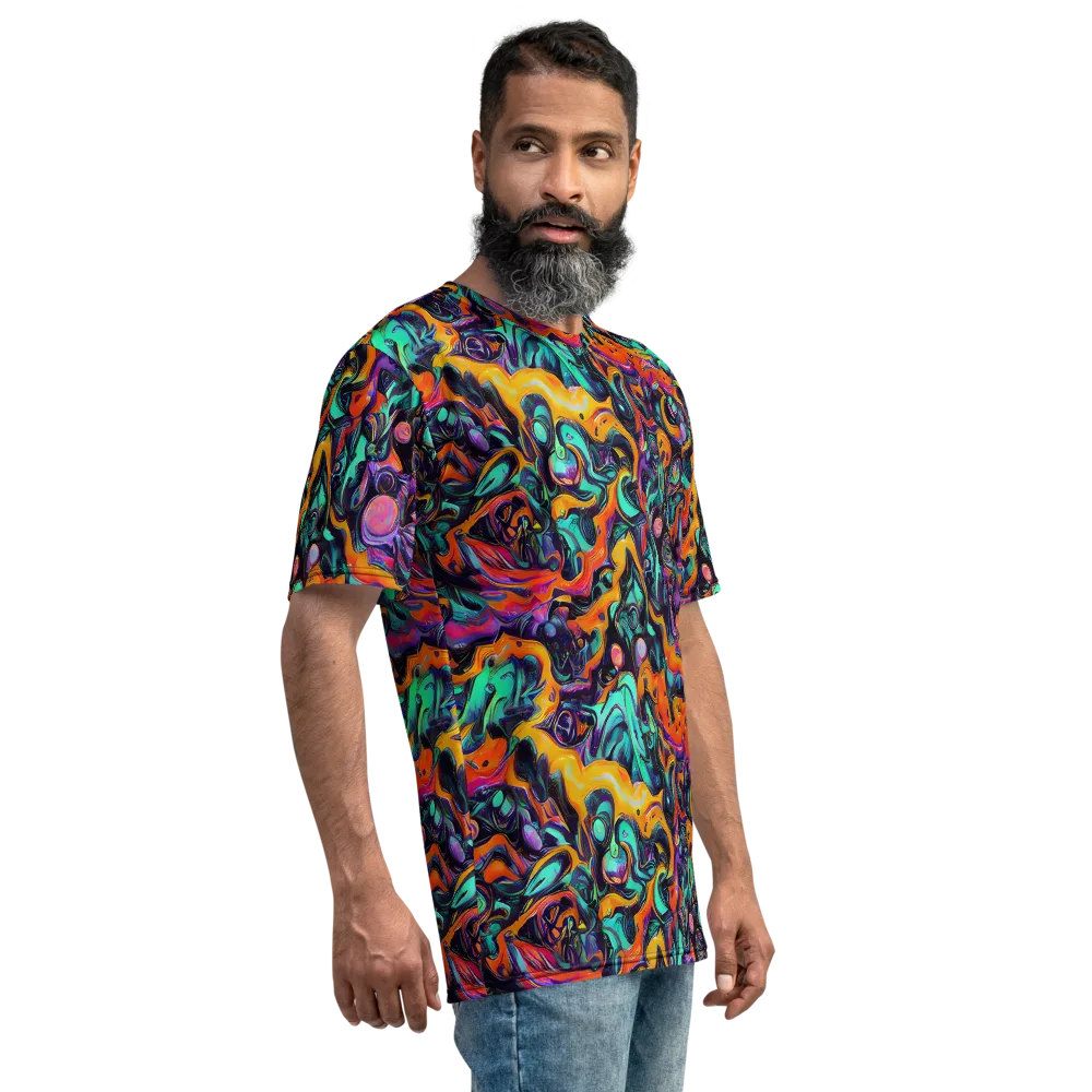 Saturated Dreams on Men's Crew Neck T-Shirt — Right