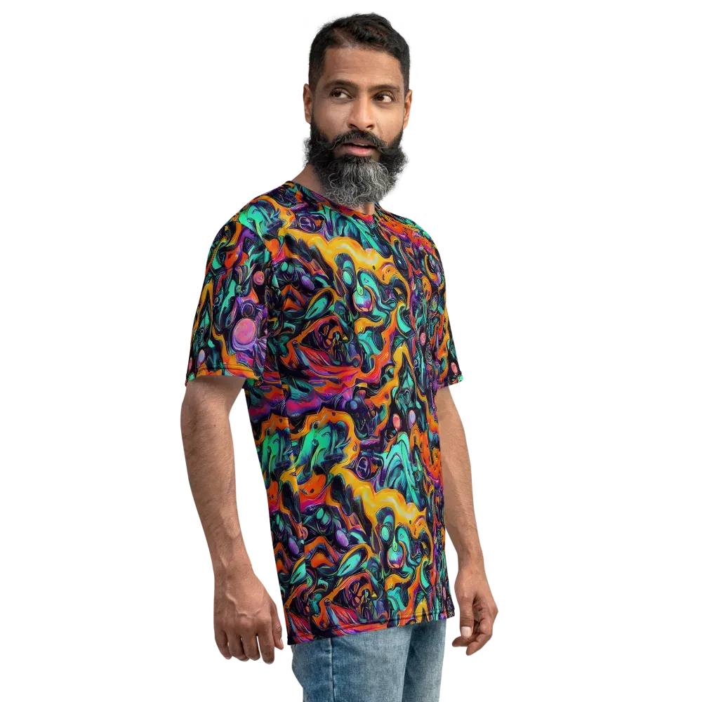 Saturated Dreams on Men's Crew Neck T-Shirt — Right