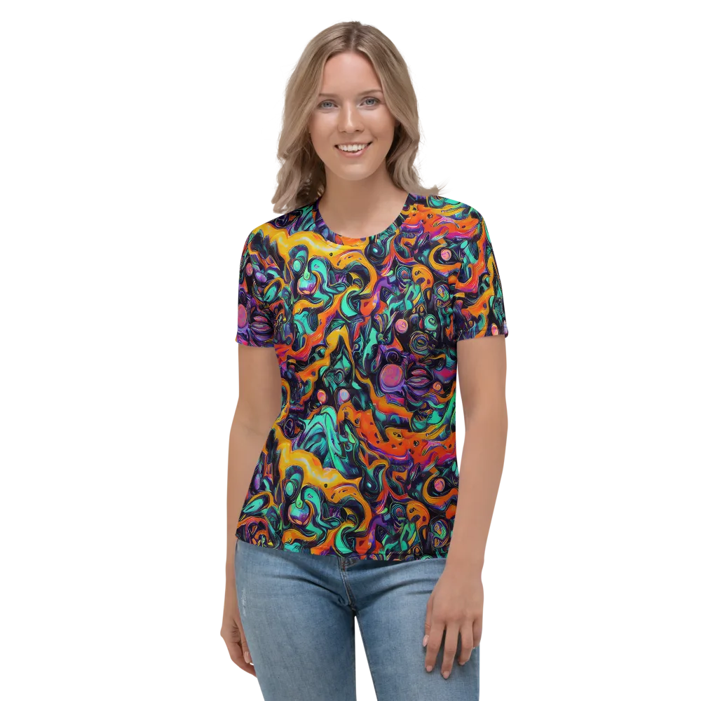 Saturated Dreams on Women's Crew Neck T-Shirt — Front