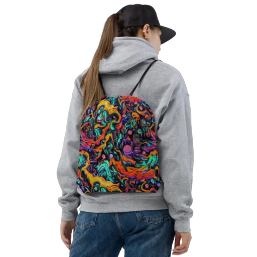 Saturated Dreams on a Drawstring Bag