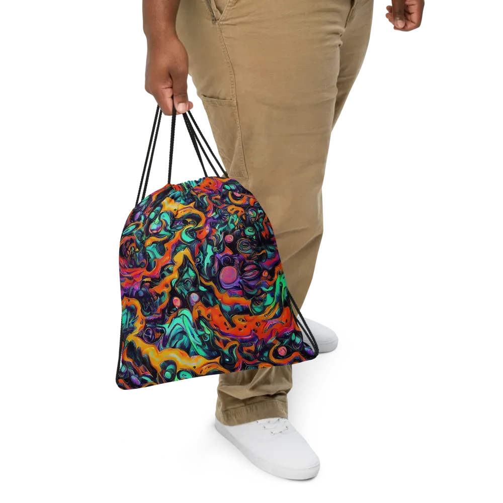 Saturated Dreams on Drawstring Bag — Front