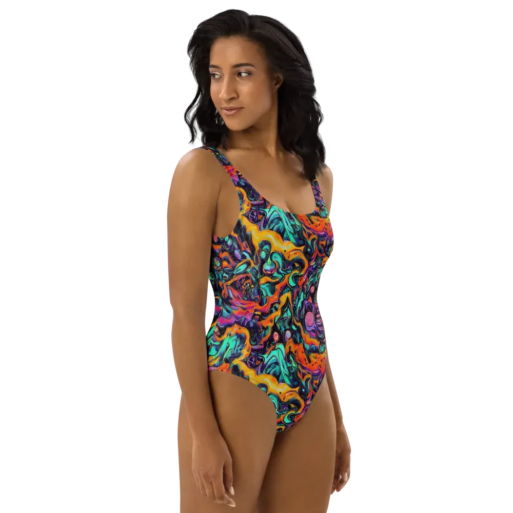 Saturated Dreams on One-Piece Swimsuit — Right