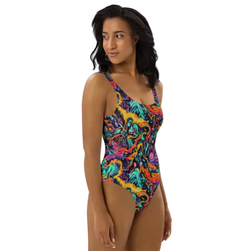 Saturated Dreams on a One-Piece Swimsuit