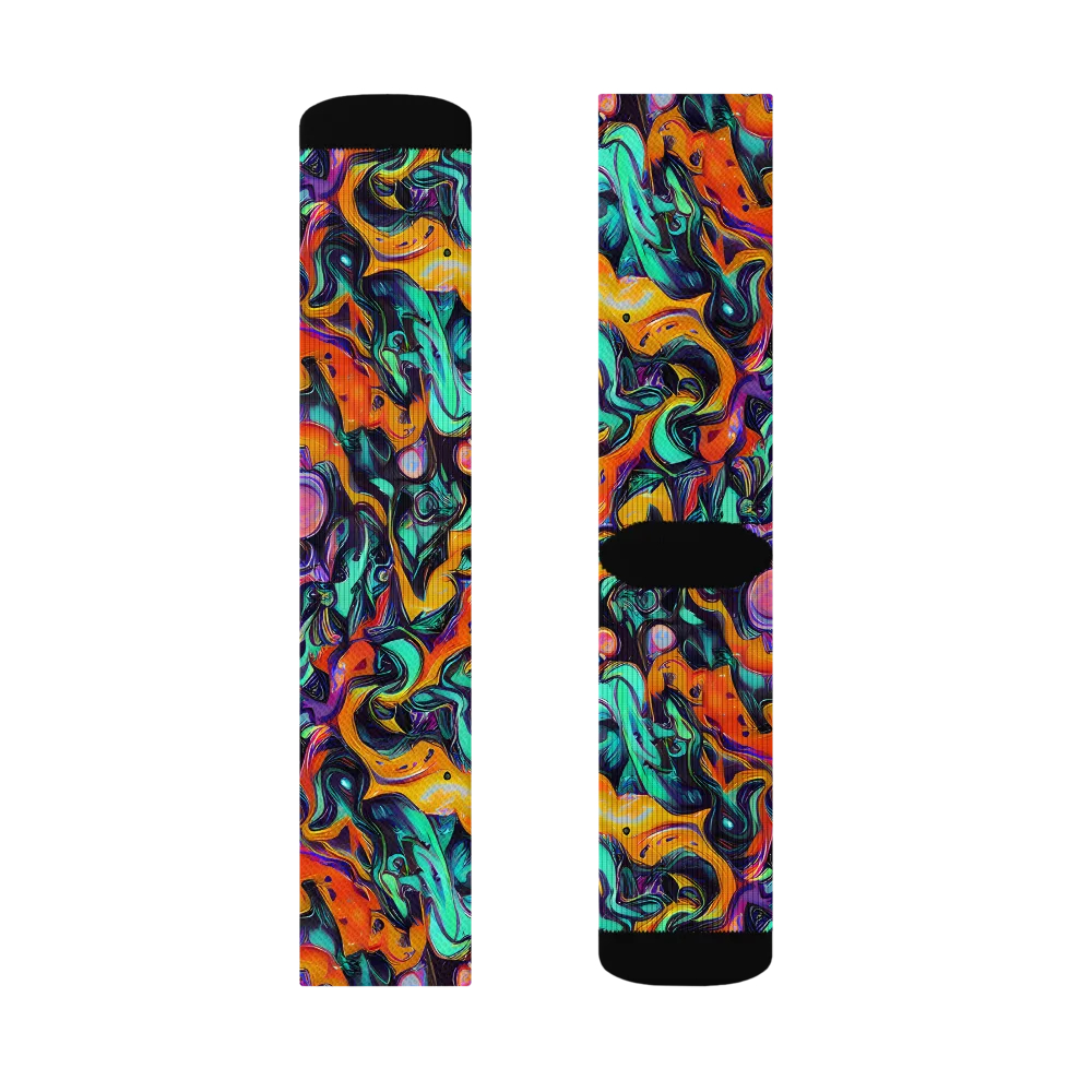 Saturated Dreams on Socks — Left Sock