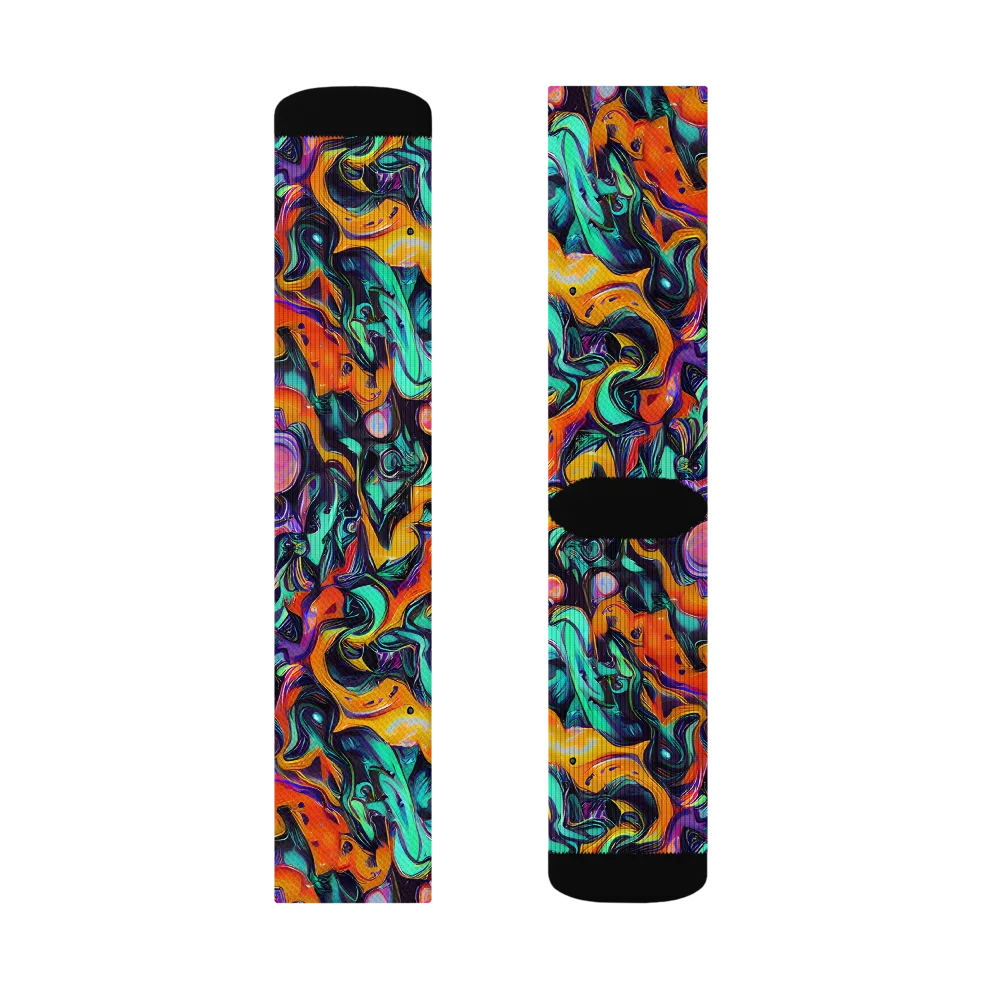 Saturated Dreams on Socks — Right Sock