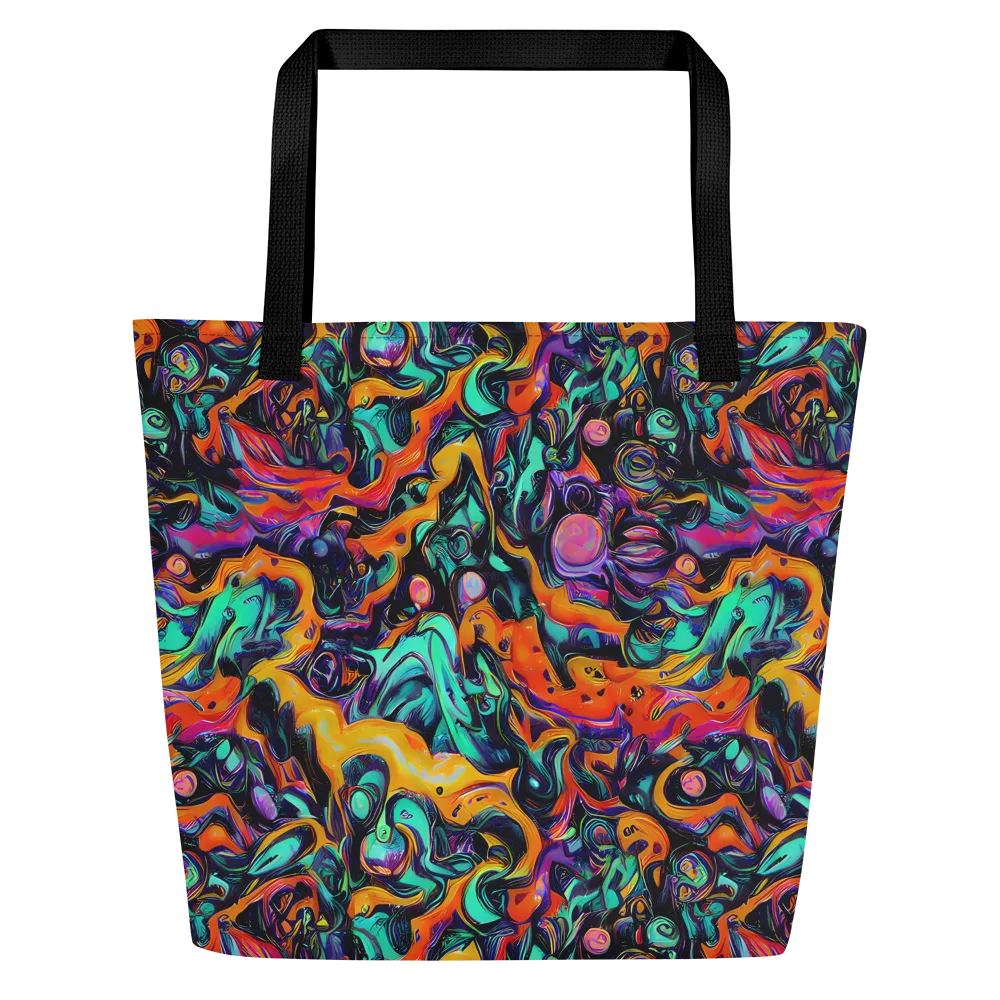 Saturated Dreams on Large Tote Bag W/ Pocket — Front