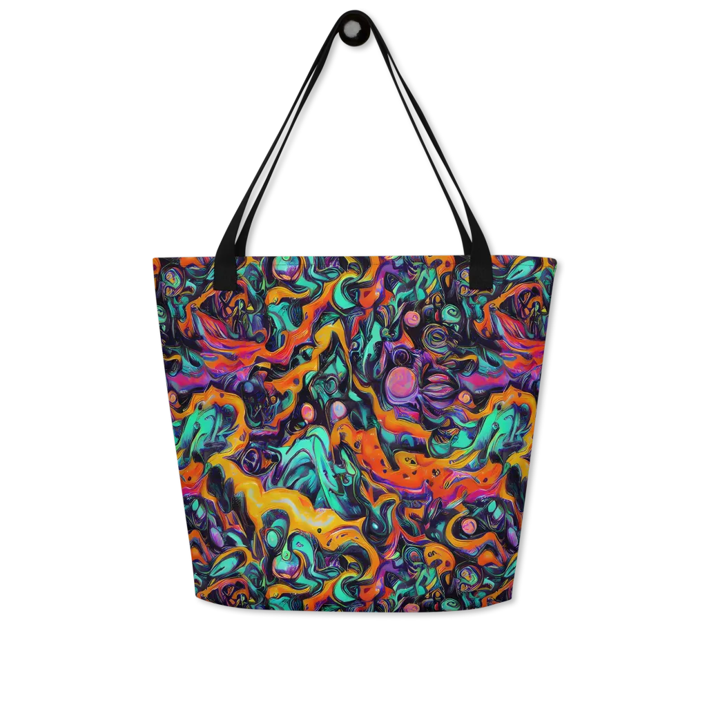 Saturated Dreams on Large Tote Bag W/ Pocket — Front