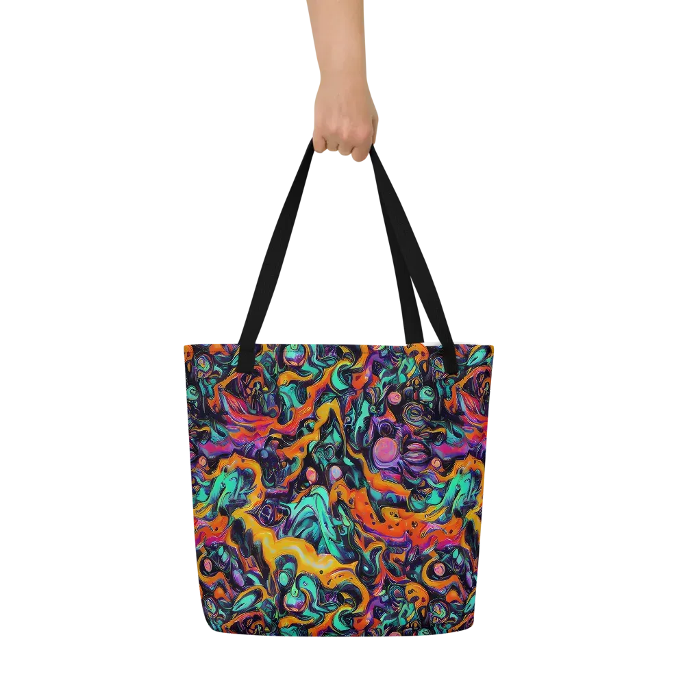 Saturated Dreams on Large Tote Bag W/ Pocket — Front