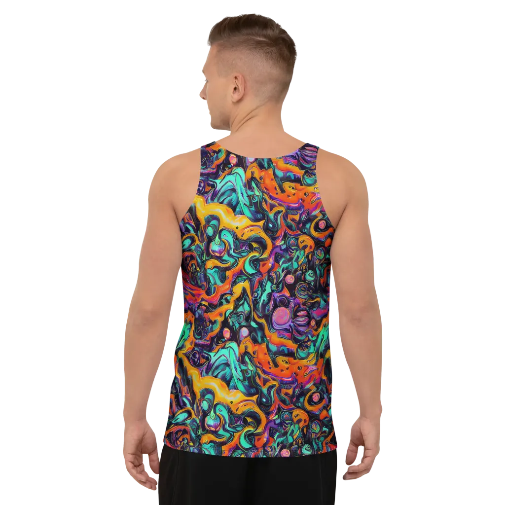 Saturated Dreams on Men's Tank Top — Back