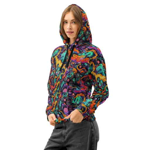 Saturated Dreams on a Cotton Hoodie