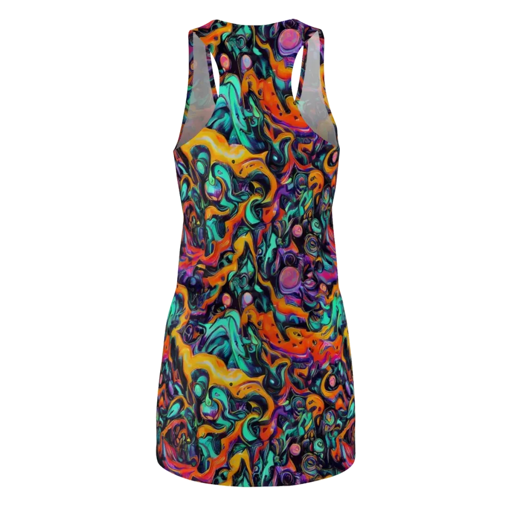Saturated Dreams on Racerback Dress — Back
