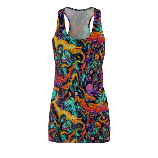 Saturated Dreams on a Racerback Dress