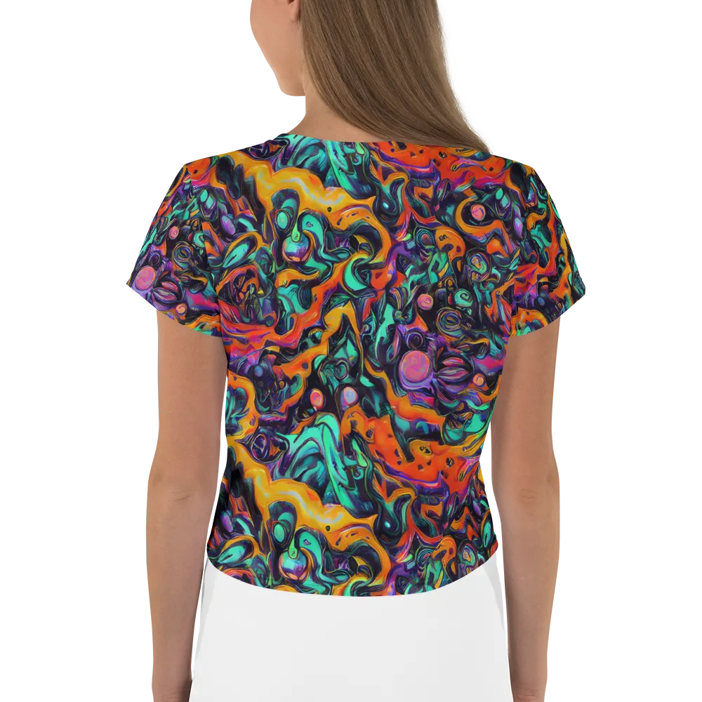 Saturated Dreams on Crop Tee — Back