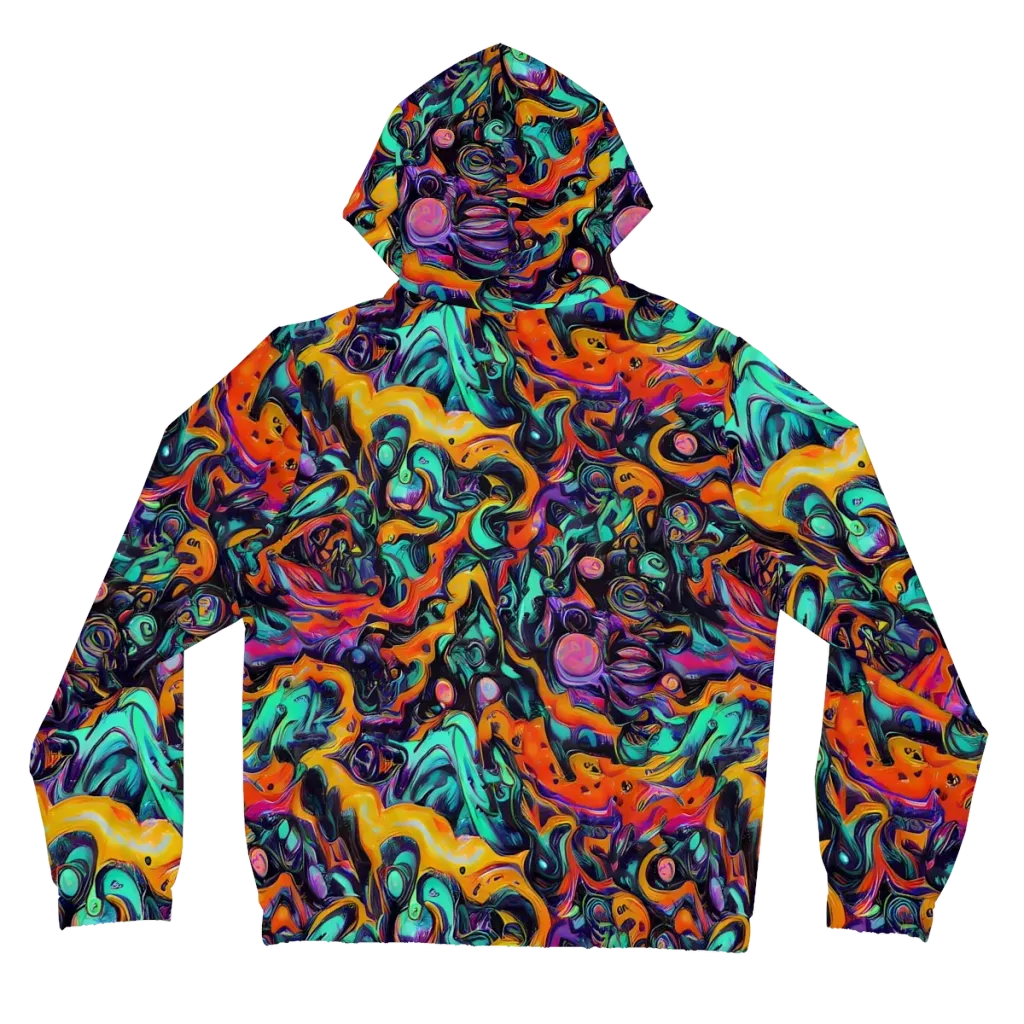 Saturated Dreams on Women's Full-Zip Hoodie — Back
