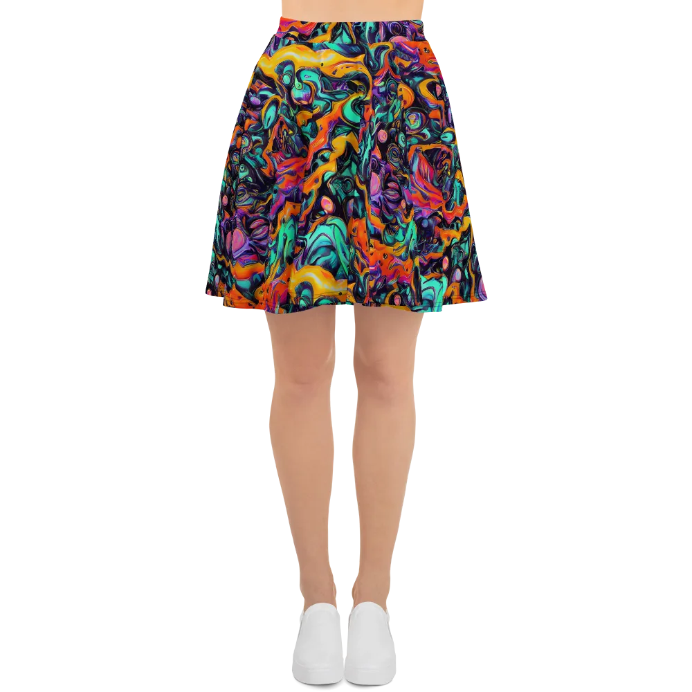 Saturated Dreams on Skater Skirt — Front